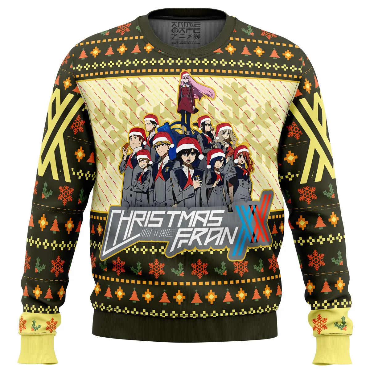 Darling in the Franxx Christmas Feels Ugly Christmas Sweater Perfect And Unique Gifts For Adults Kids On Christmas