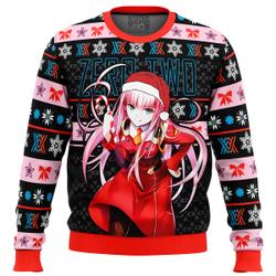 Darling in the Franxx Zero Two Ugly Christmas Sweater Perfect And Unique Gifts For Adults Kids On Christmas