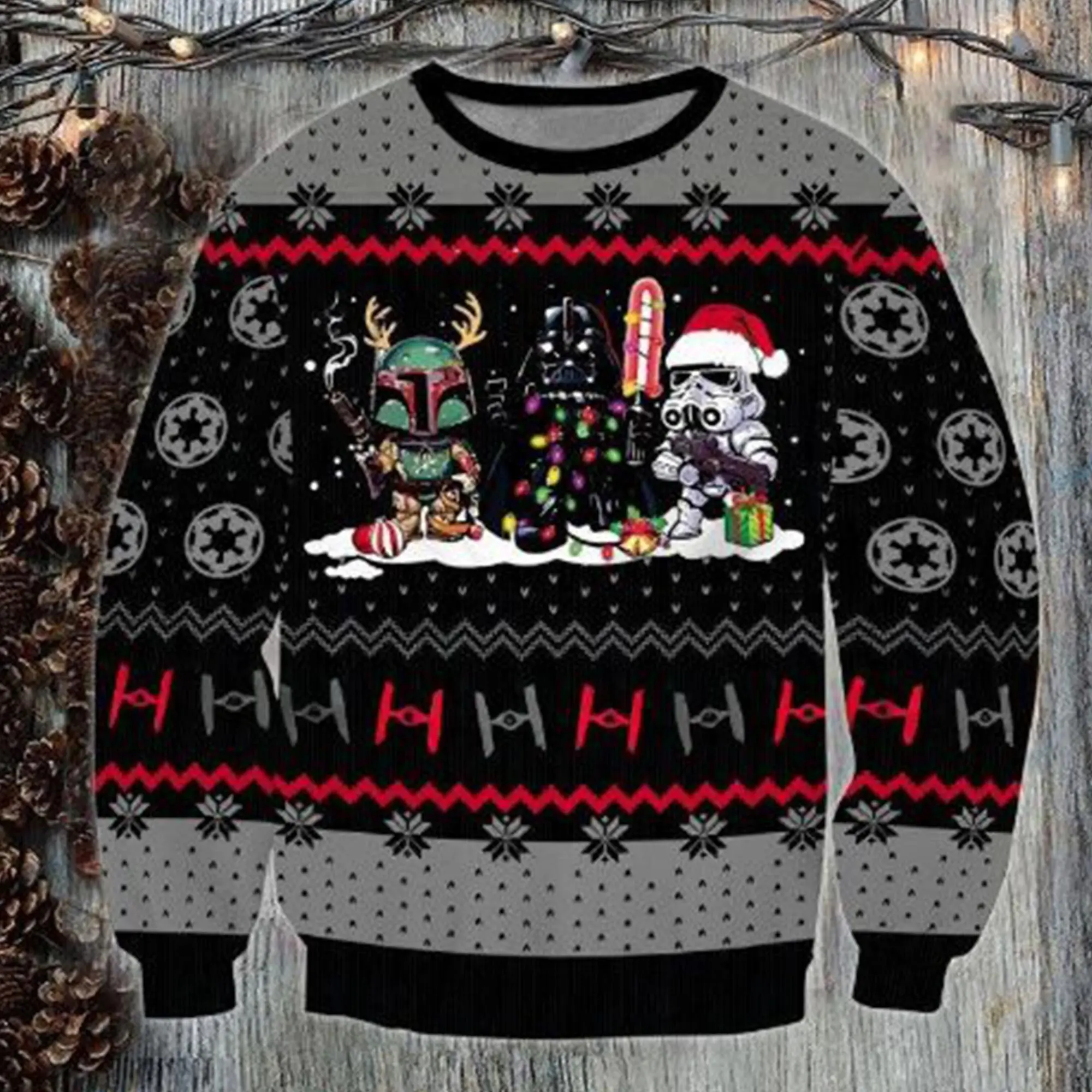 Darth Vader Cute Snow Star Wars Ugly Christmas Sweater Perfect And Unique Gifts For Adults Kids On Christmas
