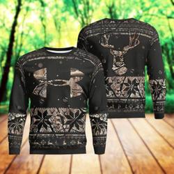 Deer Hunting Ugly Sweater Christmas Perfect And Unique Gifts For Adults Kids On Christmas Holiday