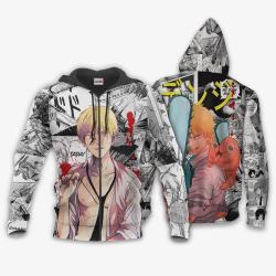 Anime Denji Hoodie Custom Manga Style Chainsaw Man Perfect And Unique Gifts For Otaku Anime Fans On Christmas