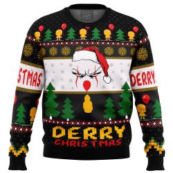 Derry Pennywise Christmas Ugly Christmas Sweater Perfect And Unique Gifts For Adults Kids On Christmas