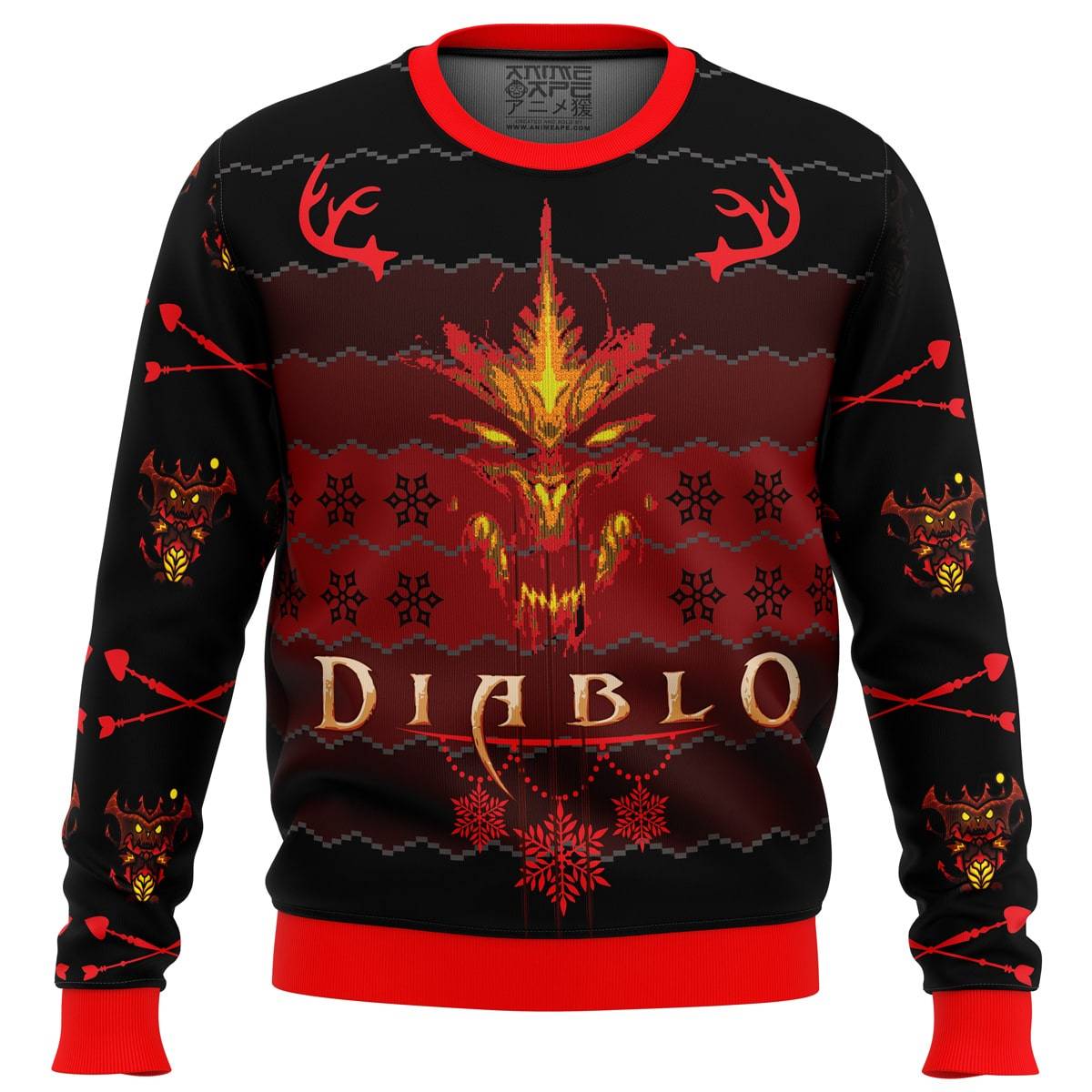 Diablo 3 Ugly Christmas Sweater Perfect And Unique Gifts For Adults Kids On Christmas Holiday