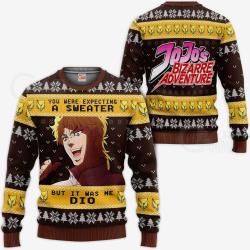 Dio Brando Ugly Christmas Sweater JJBAs Xmas Perfect And Unique Gifts For Adults Kids On Christmas