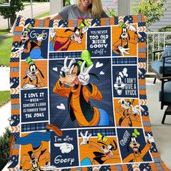 Movie Disney A Goofy Movie Quilt Fleece Sherpa Blanket Perfect And Unique Gifts For Family On Christmas