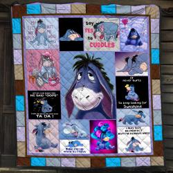 Anime Disney Eeyore Winnie The Pooh Fan Love Fleece Sherpa Blanket Perfect Gifts For Family On Christmas