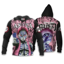 Anime Akaza Hoodie Custom Anime Manga Style Perfect And Unique Gifts For Otaku Anime Fans On Christmas