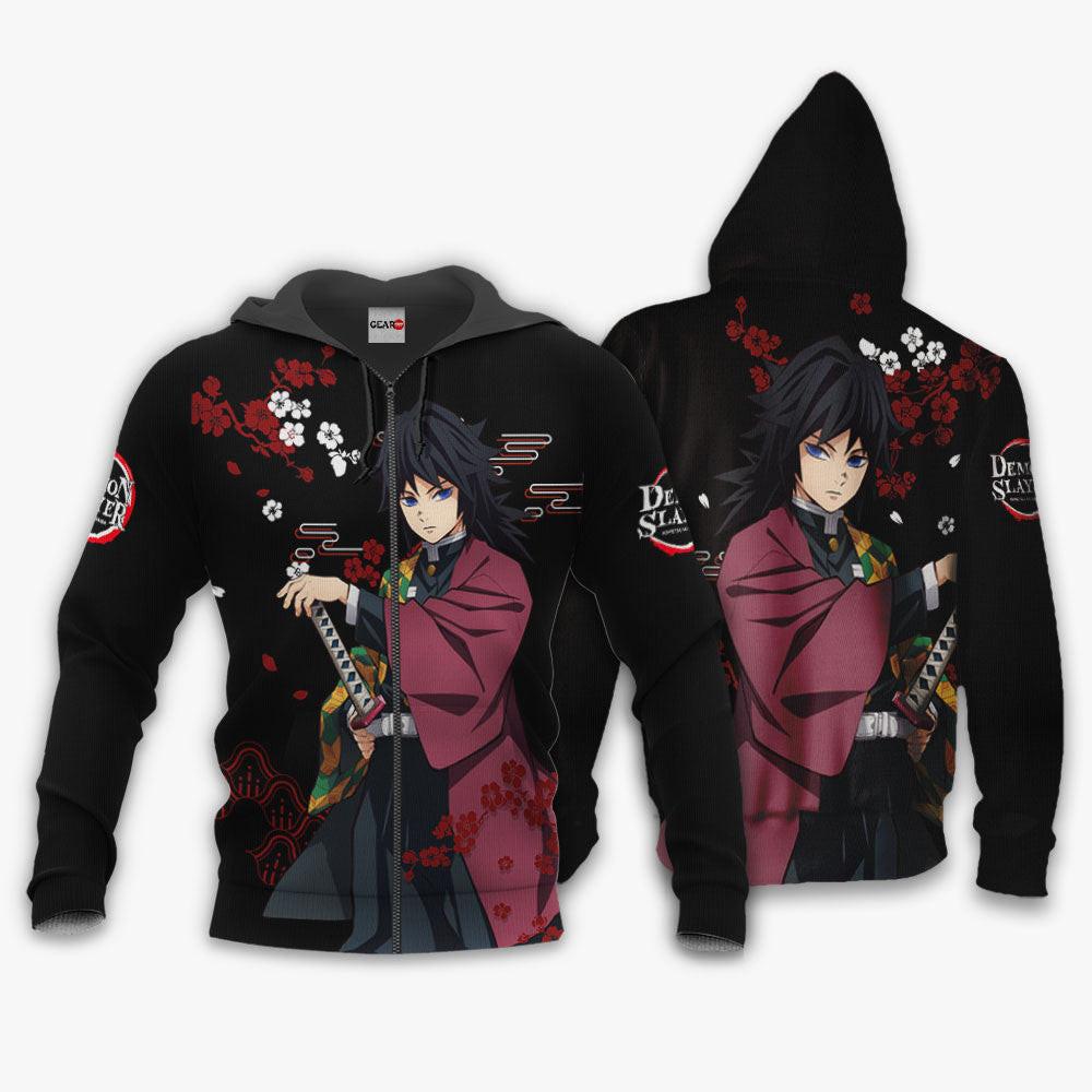 Anime Giyu Tomioka Hoodie Custom Anime Japan Style Perfect And Unique Gifts For Otaku Anime Fans On Christmas