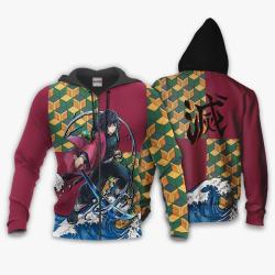Anime Giyu Tomioka Hoodie Shirt Anime Zip Jacket Perfect And Unique Gifts For Otaku Anime Fans On Christmas