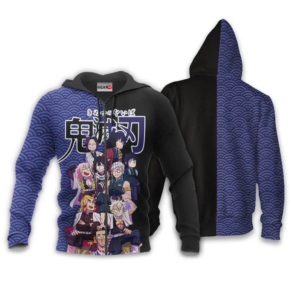 Anime Hashira Team Hoodie Custom Anime Perfect And Unique Gifts For Otaku Anime Fans On Christmas