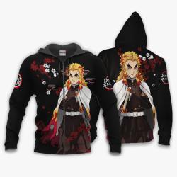 Anime Kyojuro Rengoku Hoodie Custom Anime Japan Style Perfect And Unique Gifts For Otaku Anime Fans On Christmas