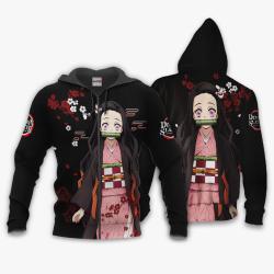 Anime Nezuko Kamado Hoodie Custom Anime Japan Style Perfect And Unique Gifts For Otaku Anime Fans On Christmas