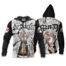 Anime Sanemi Shinazugawa Hoodie Custom Anime Manga Style Perfect And Unique Gifts For Otaku Anime Fans On Christmas