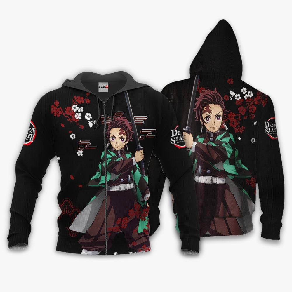 Anime Tanjiro Kamado Hoodie Custom Anime Japan Style Perfect And Unique Gifts For Otaku Anime Fans On Christmas