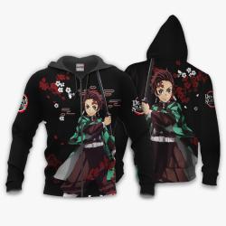 Anime Tanjiro Kamado Hoodie Custom Anime Japan Style Perfect And Unique Gifts For Otaku Anime Fans On Christmas