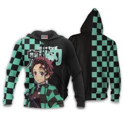 Anime Tanjiro Kamado Hoodie Custom Anime Perfect And Unique Gifts For Otaku Anime Fans On Christmas