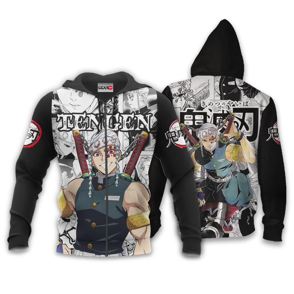 Anime Tengen Uzui Hoodie Custom Anime Manga Style Perfect And Unique Gifts For Otaku Anime Fans On Christmas