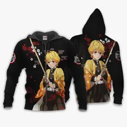 Anime Zenitsu Hoodie Custom Anime Japan Style Perfect And Unique Gifts For Otaku Anime Fans On Christmas