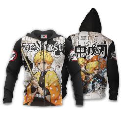 Anime Zenitsu Hoodie Custom Anime Manga Style Perfect And Unique Gifts For Otaku Anime Fans On Christmas