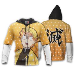 Anime Zenitsu Hoodie Custom Anime Funny Style Perfect And Unique Gifts For Otaku Anime Fans On Christmas