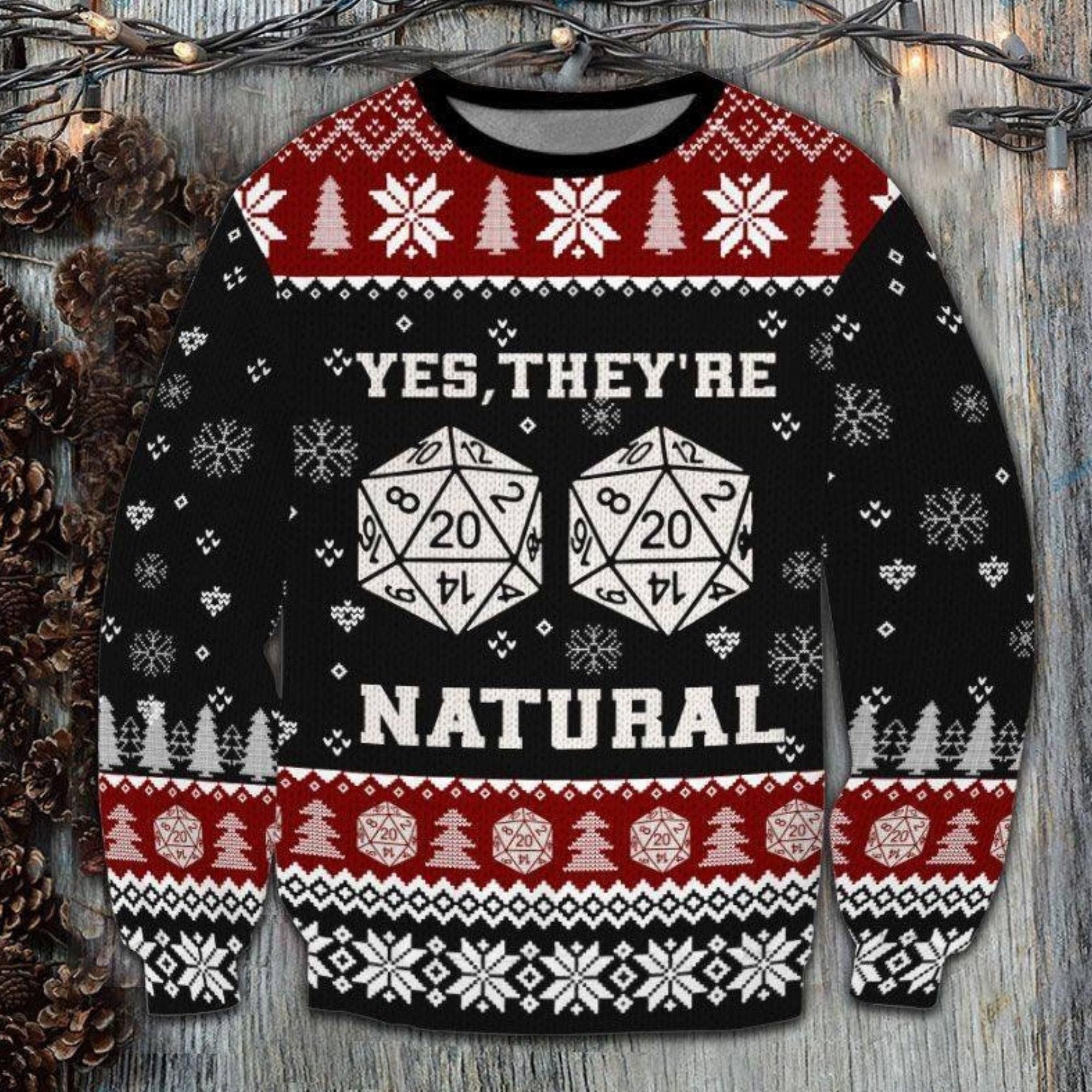 DnD Yes Witches They're Natural Ugly Christmas Sweater For Fans Perfect And Unique Gifts For Adults Kids On Christmas