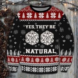DnD Yes Witches They're Natural Ugly Christmas Sweater For Fans Perfect And Unique Gifts For Adults Kids On Christmas