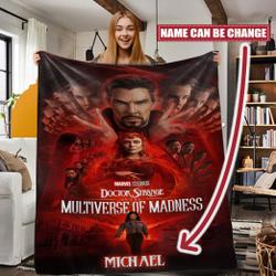 Movie Doctor Strange In The Multiverse Of Madness Wanda Maximoff Fleece Sherpa Blanket Perfect Gifts For Family On Christmas