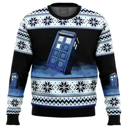 Doctor Who Tardis Ugly Christmas Sweater Perfect And Unique Gifts For Adults Kids On Christmas