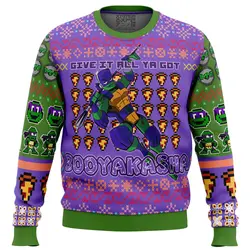 Donatello Rise of the Teenage Mutant Ninja Turtles Ugly Christmas Sweater Perfect And Unique Gifts For Adults Kids On Christmas
