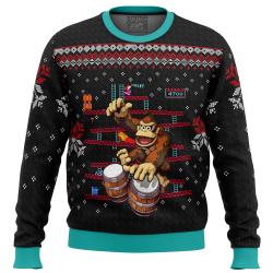 Donkey Kong Drums Ugly Christmas Sweater Perfect And Unique Gifts For Adults Kids On Christmas