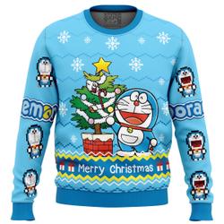 Doraemon Ugly Christmas Sweater Perfect And Unique Gifts For Adults Kids On Christmas Holiday