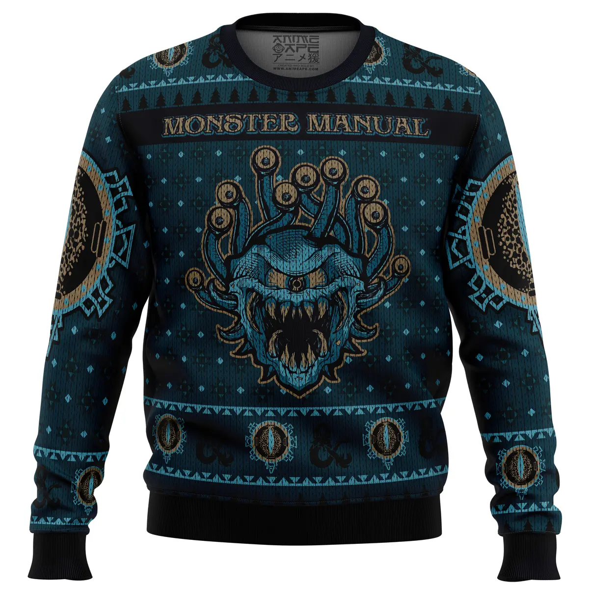 Dungeons Dragons Monster Manual Ugly Christmas Sweater Perfect And Unique Gifts For Adults Kids On Christmas