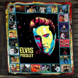 Music Elvis Presley Live Albums Quilt Fleece Sherpa Blanket Gift For Elvis Fans Perfect Gifts For Family On Christmas