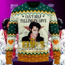 Elvis Presley Long Live The King Ugly Christmas Sweater Perfect And Unique Gifts For Adults Kids On Christmas
