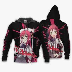 Anime Emi Yusa Hoodie The Devil is a Part-Timer Custom Anime Perfect And Unique Gifts For Otaku Anime Fans On Christmas