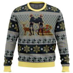 Eren Yeager and Levi Ackerman Attack on Titan Ugly Christmas Sweater Perfect And Unique Gifts For Adults Kids On Christmas