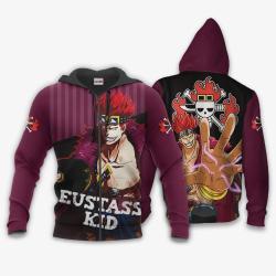 Anime Eustass Kid Hoodie Anime Shirt Jacket Perfect And Unique Gifts For Otaku Anime Fans On Christmas