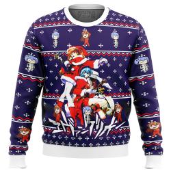 Evangelion Holiday Ugly Christmas Sweater Perfect And Unique Gifts For Adults Kids On Christmas