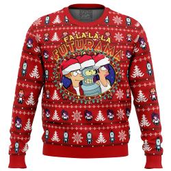 Fa-La-La-La Futurama Ugly Christmas Sweater Perfect And Unique Gifts For Adults Kids On Christmas