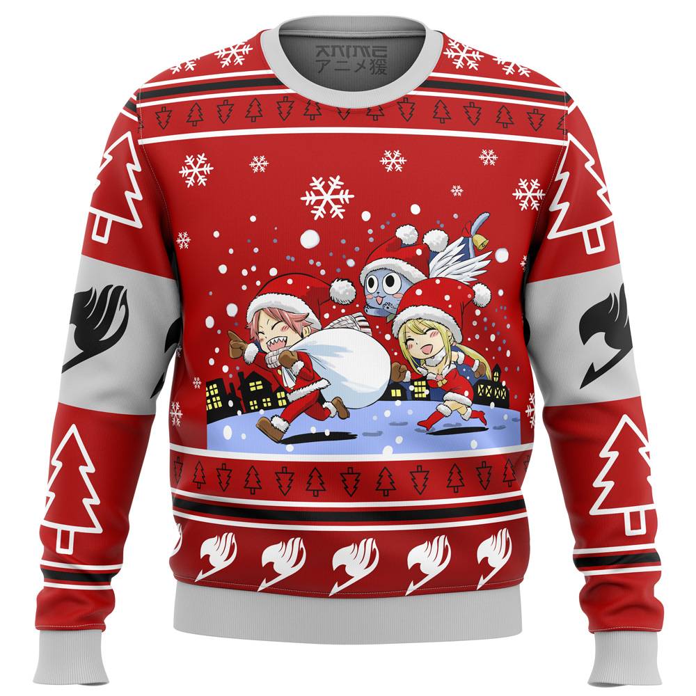 Fairy Tail Chibi XMAS Ugly Christmas Sweater Perfect And Unique Gifts For Adults Kids On Christmas