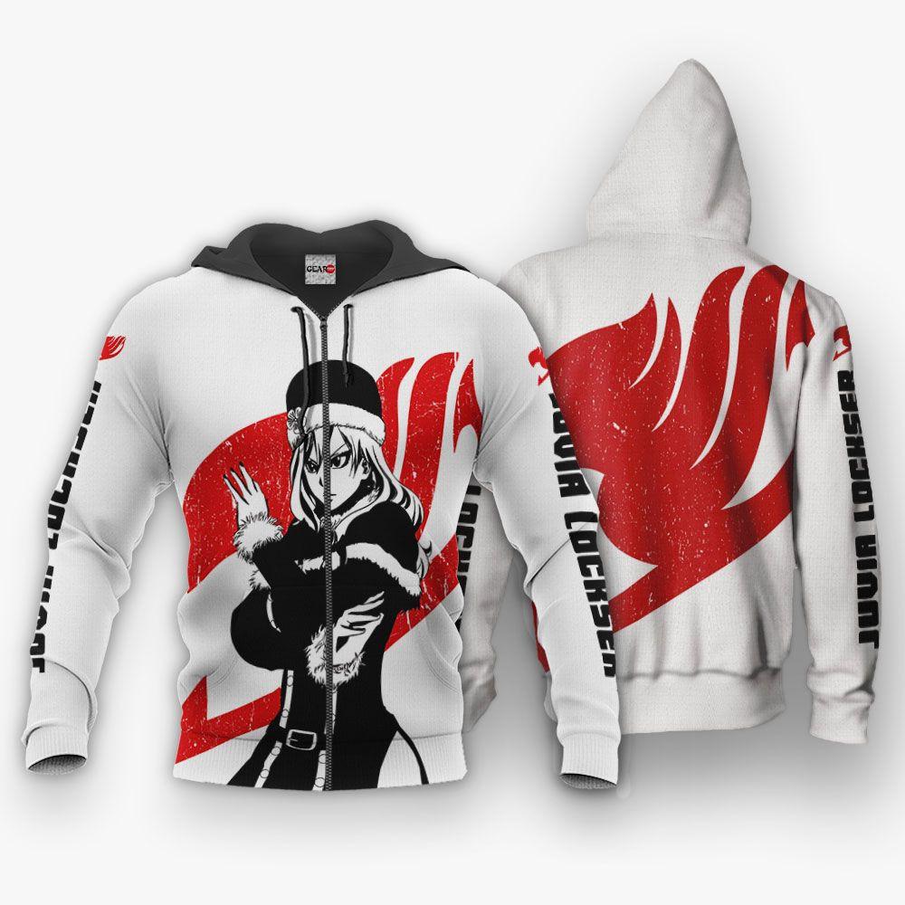 Anime Juvia Lockser Hoodie Silhouette Anime Shirts Perfect And Unique Gifts For Otaku Anime Fans On Christmas