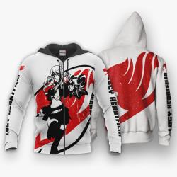 Anime Lucy Heartfilia Hoodie Silhouette Anime Shirts Perfect And Unique Gifts For Otaku Anime Fans On Christmas
