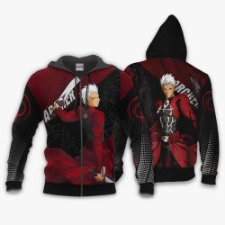 Anime Fate Stay Night Archer Hoodie Shirt Custom Anime Zip Jacket Perfect And Unique Gifts For Otaku Anime Fans On Christmas