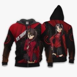 Anime Fate Stay Night Rin Tohsaka Hoodie Shirt Custom Anime Zip Jacket Perfect And Unique Gifts For Otaku Anime Fans On Christmas