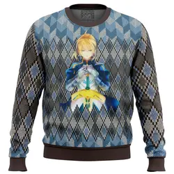 Fate Zero Saber Ugly Christmas Sweater Perfect And Unique Gifts For Adults Kids On Christmas