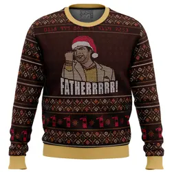 Fatherrrr The IT Crowd Ugly Christmas Sweater Perfect And Unique Gifts For Adults Kids On Christmas