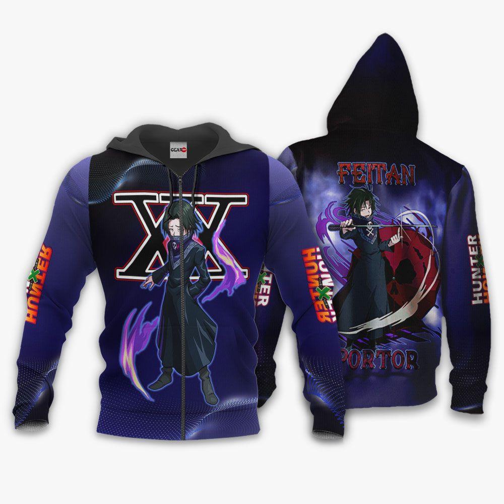 Anime Feitan Portor Shirts Merch Custom Anime HxH Perfect And Unique Gifts For Otaku Anime Fans On Christmas
