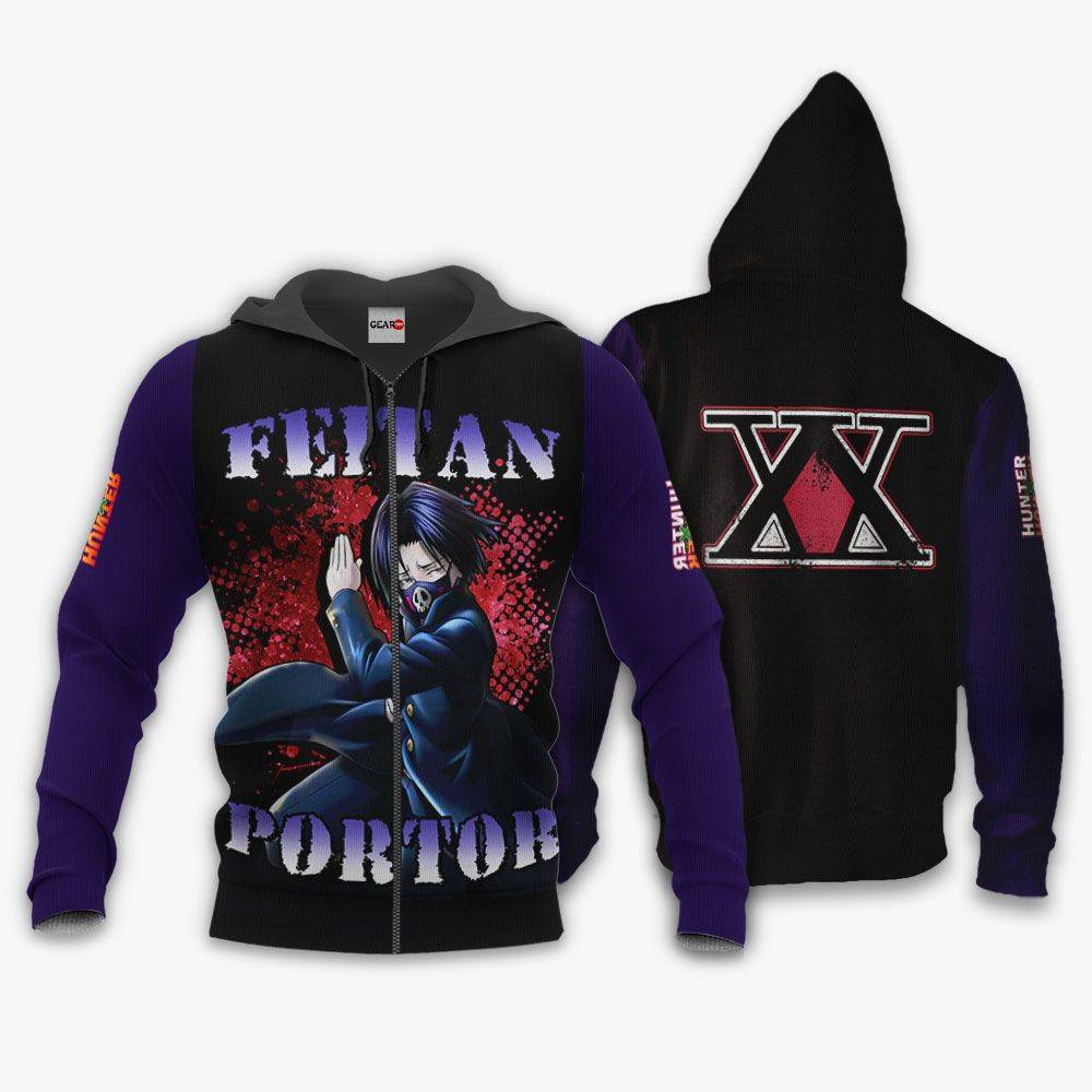 Anime Feitan Portor Shirts Merch Custom Anime HxH Perfect And Unique Gifts For Otaku Anime Fans On Christmas
