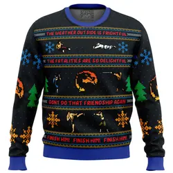 Finish Him! Mortal Kombat Ugly Christmas Sweater Perfect And Unique Gifts For Adults Kids On Christmas