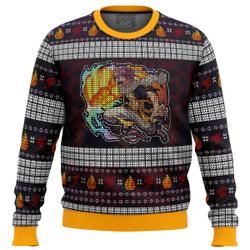 Fire Dragon Iron Fist Dragneel Natsu Fairy Tail Ugly Christmas Sweater Perfect And Unique Gifts For Adults Kids On Christmas